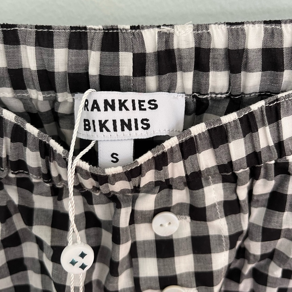Frankie’s Bikinis Revolve Cider Bloomers in Black Gingham CA$ 146.90 sz s NWT - Picture 6 of 13